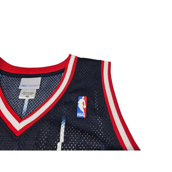 VTG Reebok Authentic Houston Rockets Steve Francis SIGNED Jersey Blue Size 48 - Picture 14 of 16